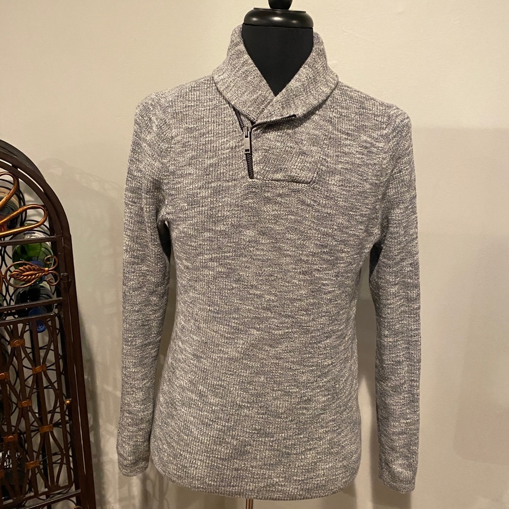 Express Shawl Collar Marled Sweater